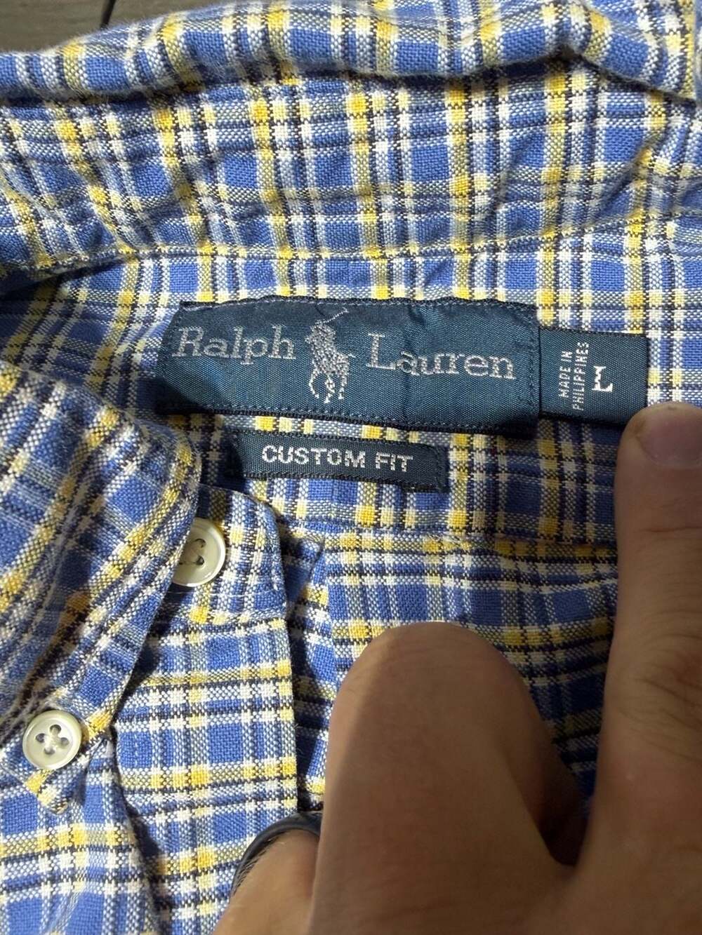 2 Polo Ralph Lauren Men's Custom Fit Plaid Long Sleeve Button Down Shirts - Picture 4 of 7